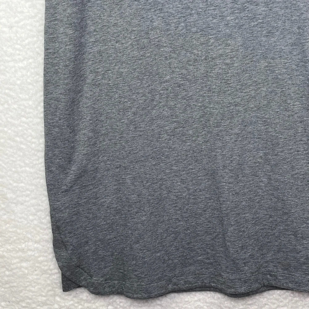 J. Jill Grey Sleeveless Shift Dress Women's L Crew Neck Pockets Pima Cotton